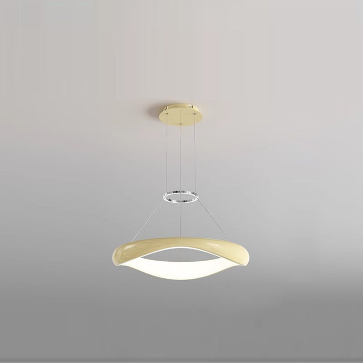 Lustres LED Ronds en Acrylique et Fer Scandinave Contemporain pour Salle à Manger 