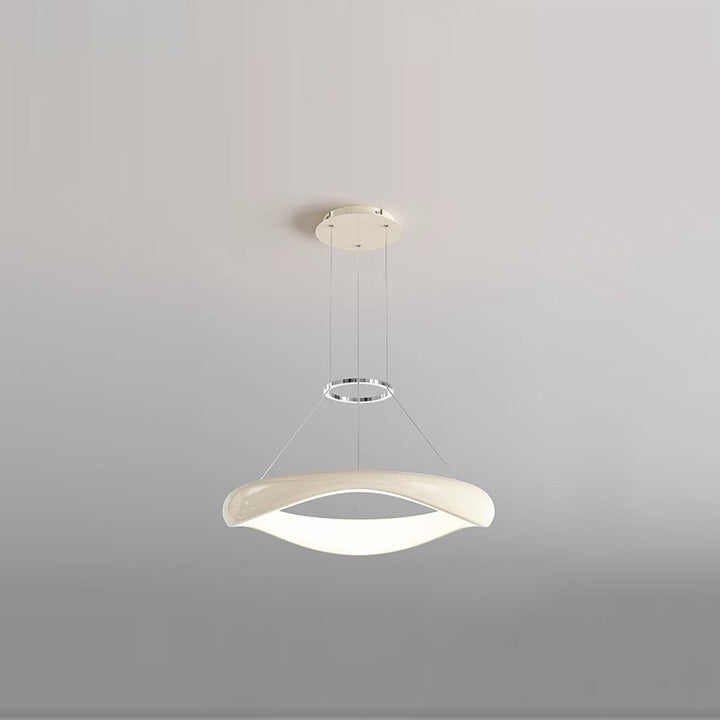 Lustres LED Ronds en Acrylique et Fer Scandinave Contemporain pour Salle à Manger 