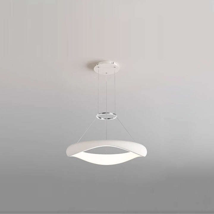 Lustres LED Ronds en Acrylique et Fer Scandinave Contemporain pour Salle à Manger 