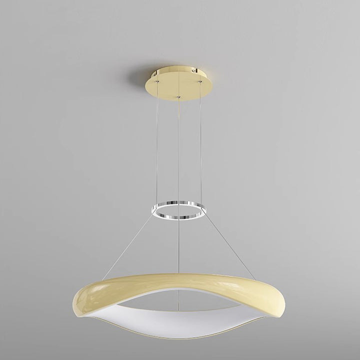 Lustres LED Ronds en Acrylique et Fer Scandinave Contemporain pour Salle à Manger 