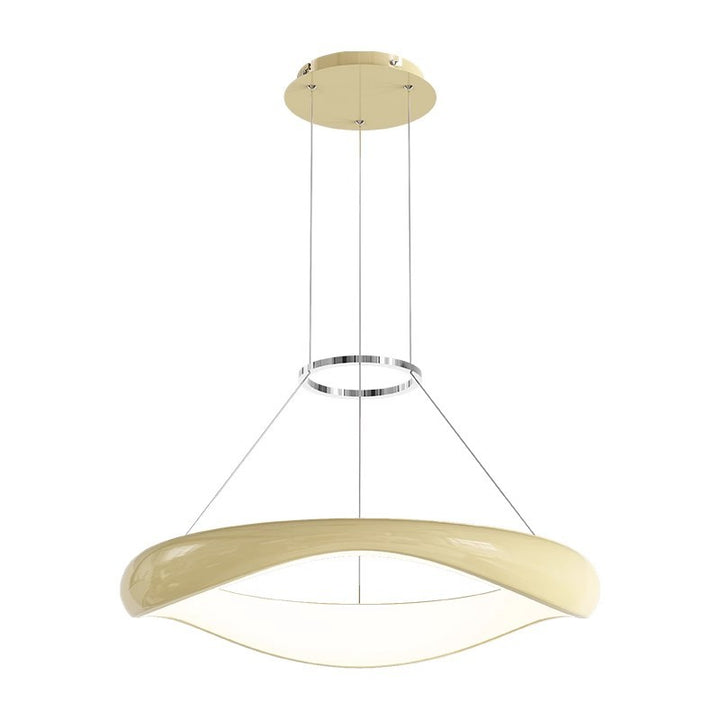Lustres LED Ronds en Acrylique et Fer Scandinave Contemporain pour Salle à Manger 