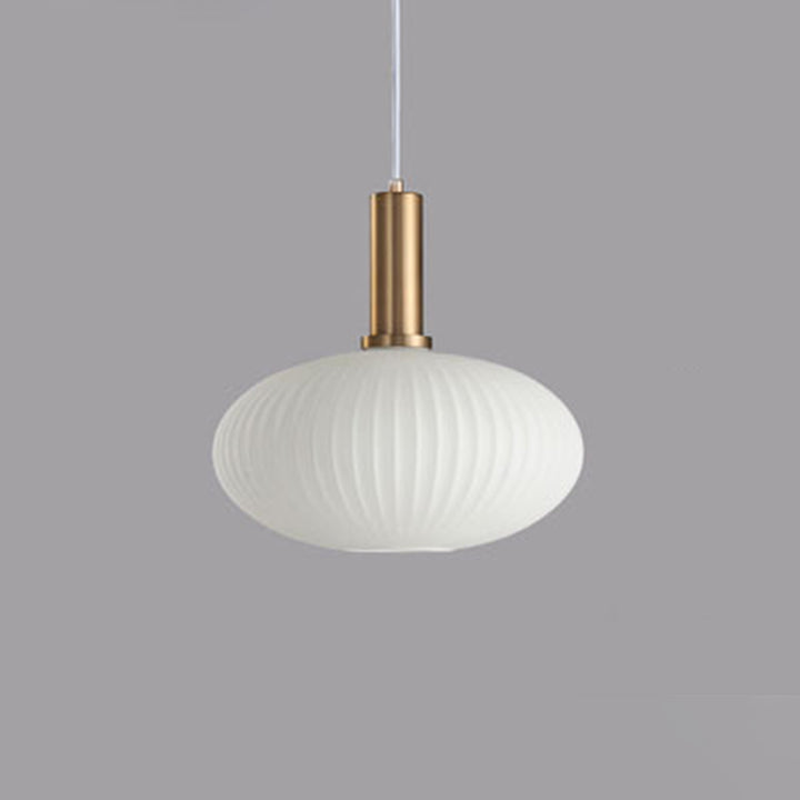 Lanterne cylindrique en verre métallique scandinave contemporain à rayures 1 lumière pour salle à manger 