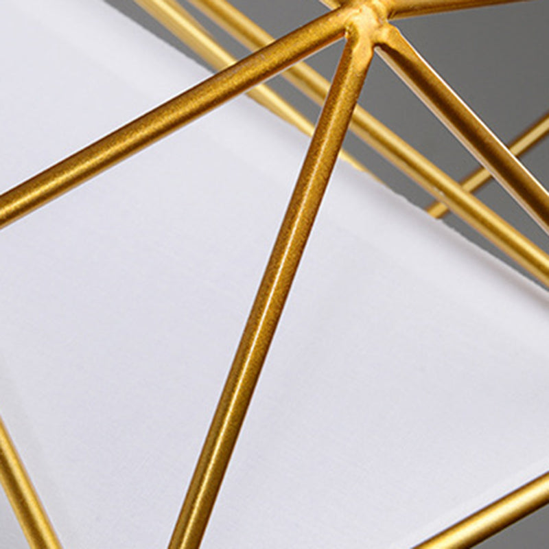Zeitgenössische industrielle Eisengewebe Diamant 1-Licht Pendelleuchte für Esszimmer 