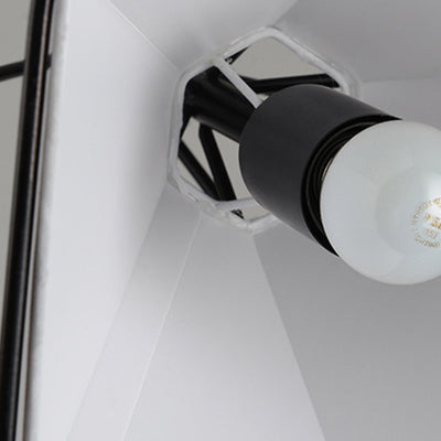 Zeitgenössische industrielle Eisengewebe Diamant 1-Licht Pendelleuchte für Esszimmer 
