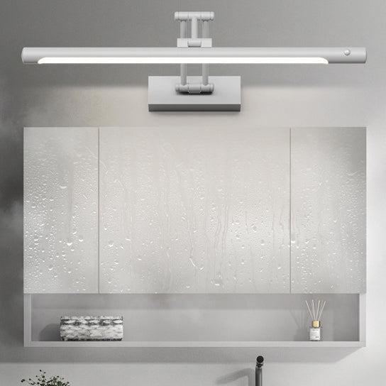 ضوء حائط LED شريط قابل للتعديل بمستشعر حركة مقاوم للماء من الحديد بتصميم بسيط حديث لمصباح الحمام 