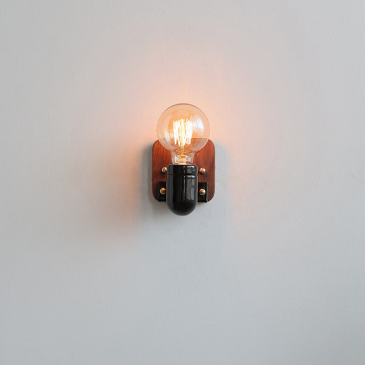 Lampe murale 1 lumière avec fermeture éclair en céramique rétro contemporaine pour chevet 