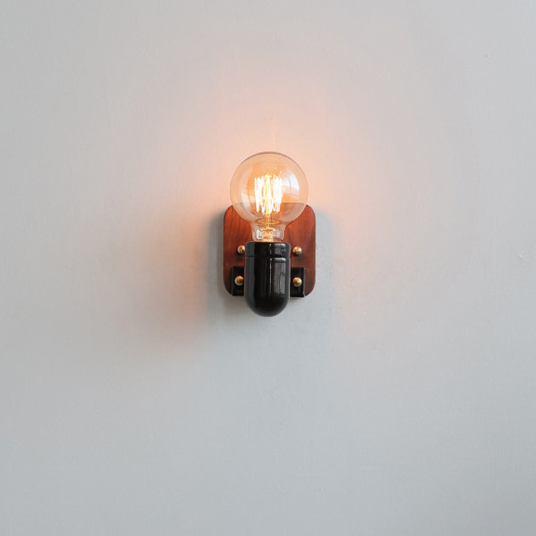 Lampe murale 1 lumière avec fermeture éclair en céramique rétro contemporaine pour chevet 