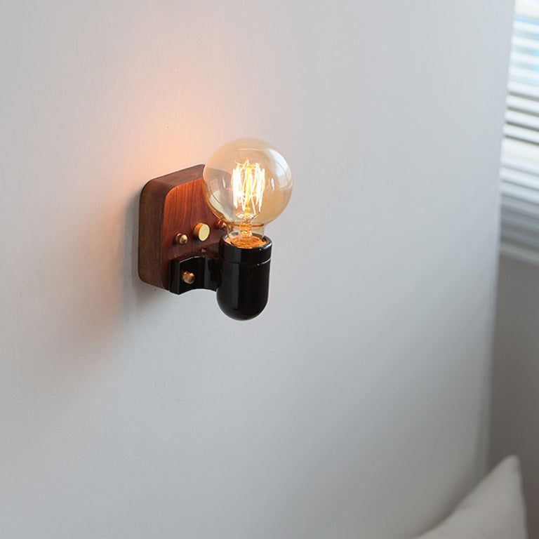 Lampe murale 1 lumière avec fermeture éclair en céramique rétro contemporaine pour chevet 