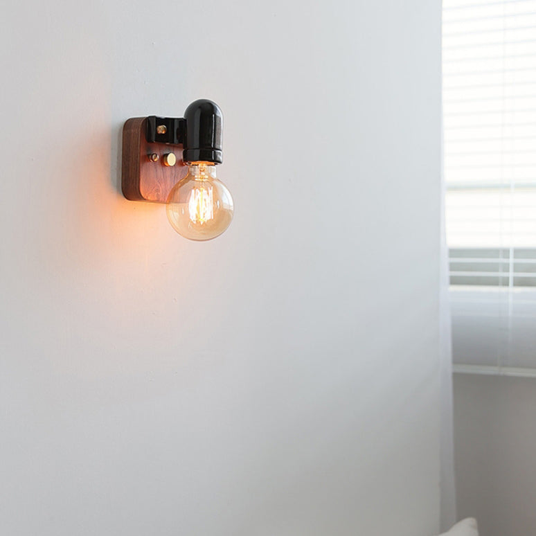 Lampe murale 1 lumière avec fermeture éclair en céramique rétro contemporaine pour chevet 