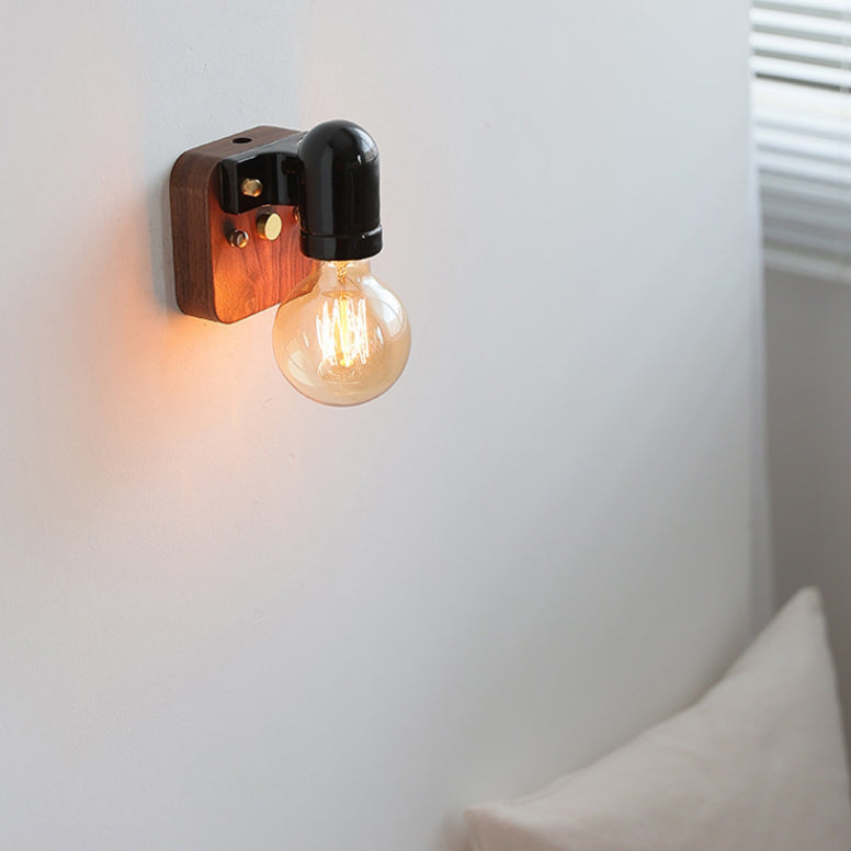 Lampe murale 1 lumière avec fermeture éclair en céramique rétro contemporaine pour chevet 