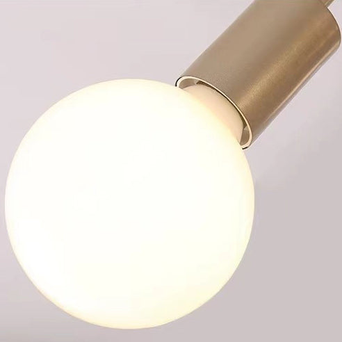 Plafonnier semi-encastré contemporain nordique en fer entrelacé avec 3/5/8 lumières pour le salon 