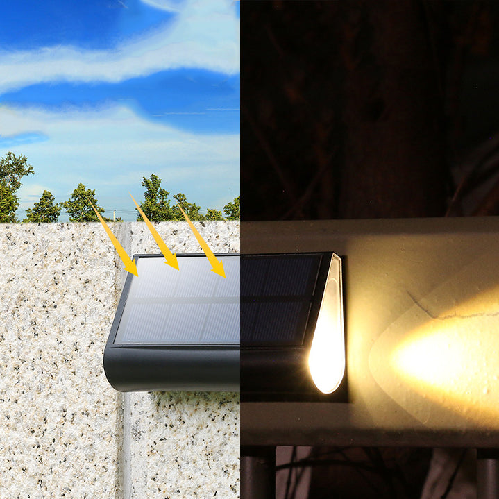 Moderno Minimalista Solar Impermeable ABS PMMA Rectangular LED Iluminación de Paisaje Luz Exterior Para Patio Exterior 