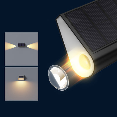 Moderno Minimalista Solar Impermeable ABS PMMA Rectangular LED Iluminación de Paisaje Luz Exterior Para Patio Exterior 
