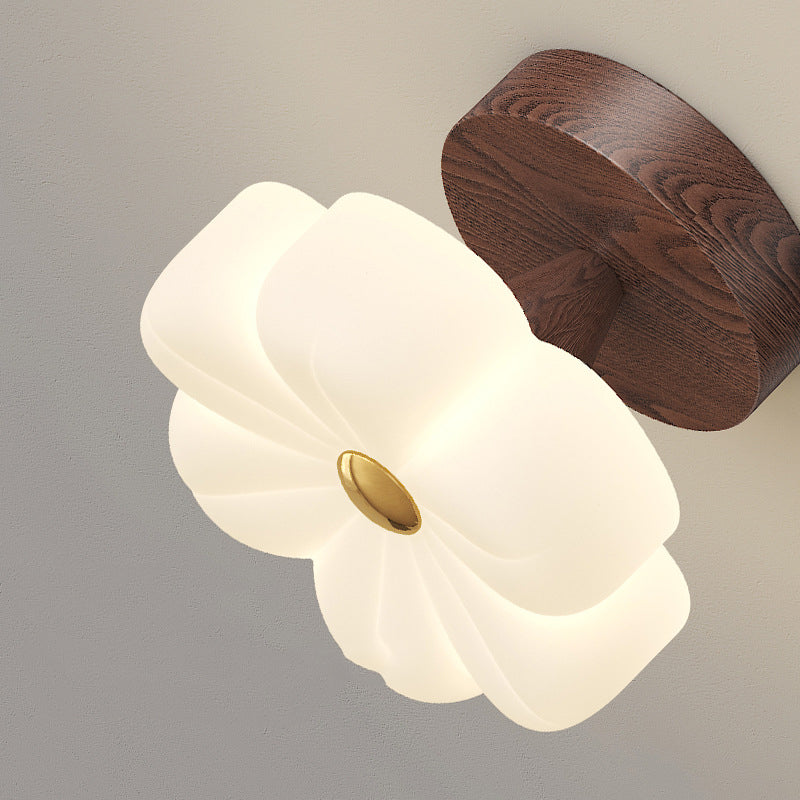 Zeitgenössische skandinavische Gummibaum PE Blume Stern LED Deckenleuchte für Flur 