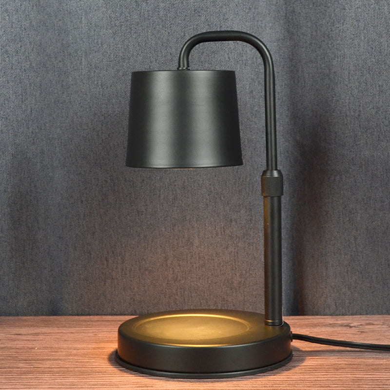 Zeitgenössische skandinavische Hebbare dimmbare Zylinder 1-Licht Schmelzwachs Tischlampe für das Schlafzimmer 