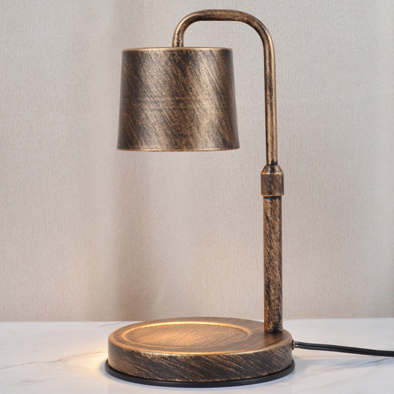 Zeitgenössische skandinavische Hebbare dimmbare Zylinder 1-Licht Schmelzwachs Tischlampe für das Schlafzimmer 