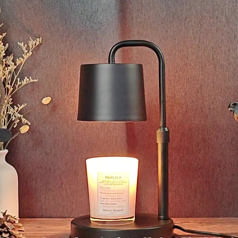 Zeitgenössische skandinavische Hebbare dimmbare Zylinder 1-Licht Schmelzwachs Tischlampe für das Schlafzimmer 