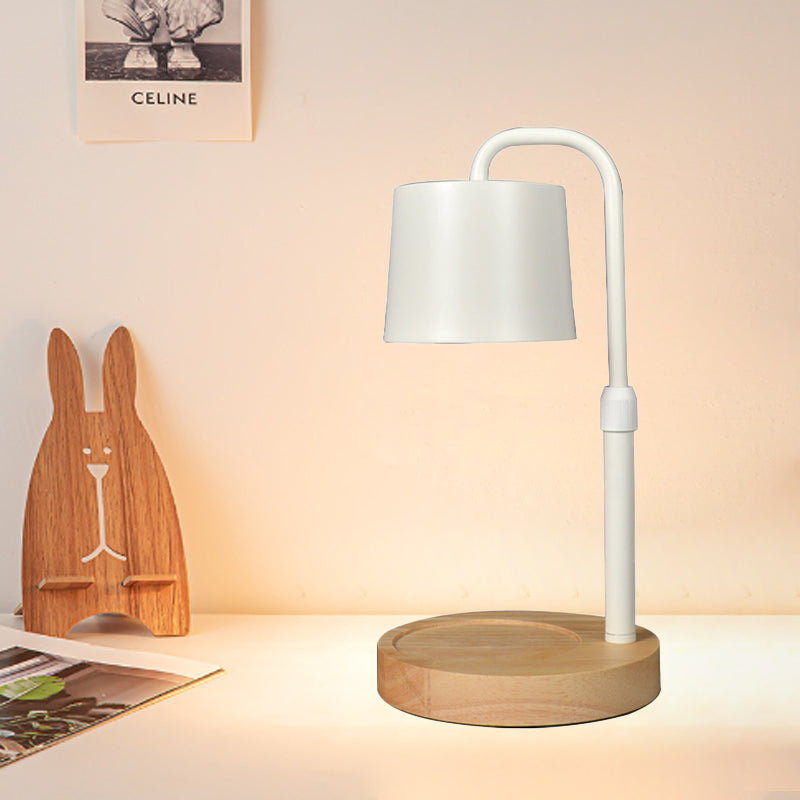 Zeitgenössische skandinavische Hebbare dimmbare Zylinder 1-Licht Schmelzwachs Tischlampe für das Schlafzimmer 