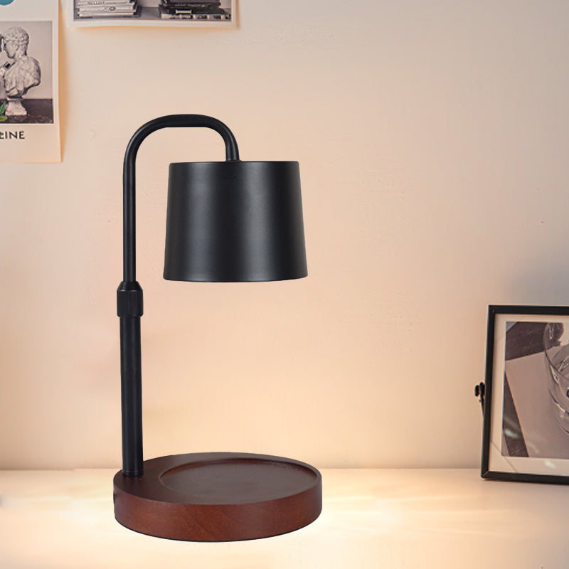 Zeitgenössische skandinavische Hebbare dimmbare Zylinder 1-Licht Schmelzwachs Tischlampe für das Schlafzimmer 