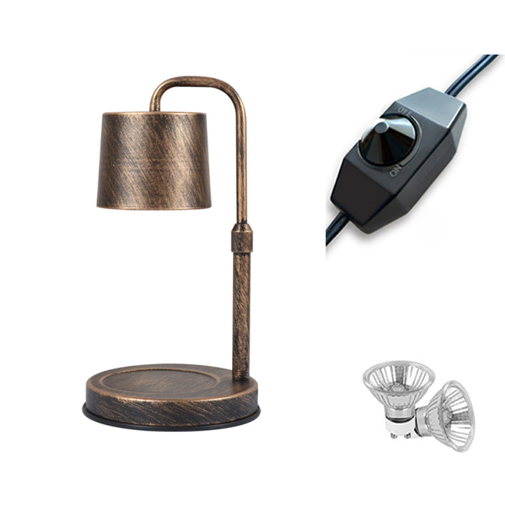 Zeitgenössische skandinavische Hebbare dimmbare Zylinder 1-Licht Schmelzwachs Tischlampe für das Schlafzimmer 