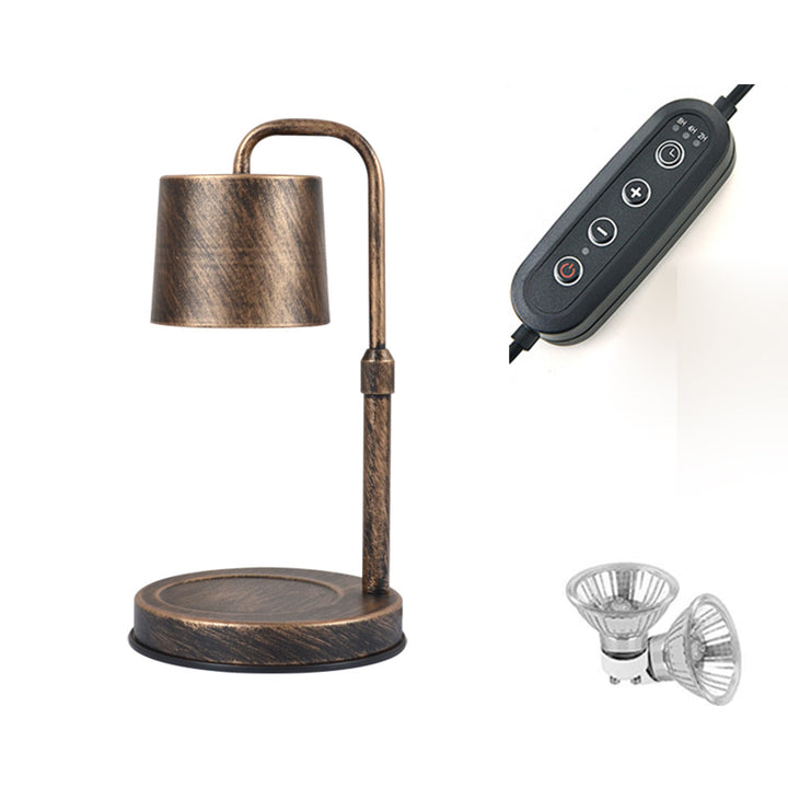 Zeitgenössische skandinavische Hebbare dimmbare Zylinder 1-Licht Schmelzwachs Tischlampe für das Schlafzimmer 
