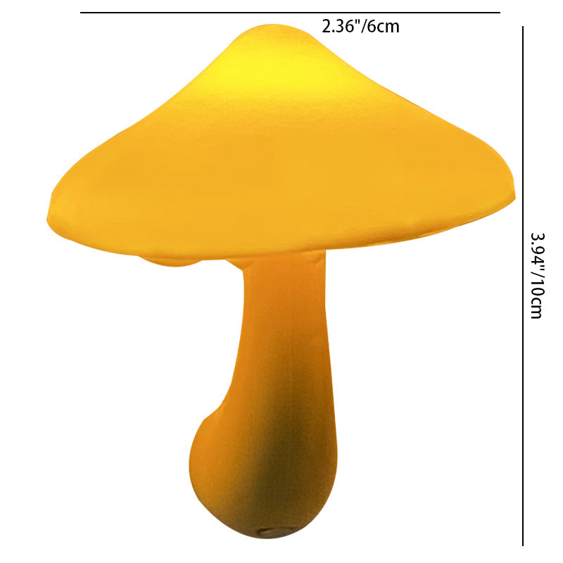 Lumière de nuit LED capteur de lumière champignon en plastique créatif contemporain petite lumière pour chevet 