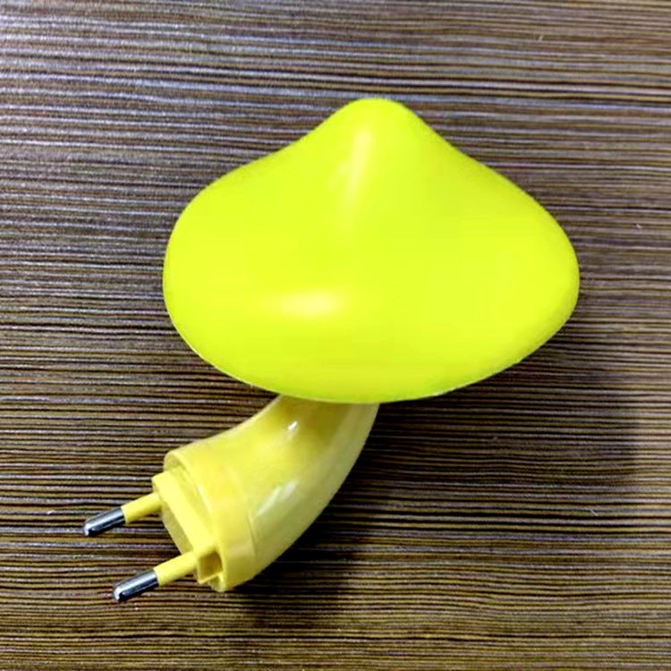 Lumière de nuit LED capteur de lumière champignon en plastique créatif contemporain petite lumière pour chevet 