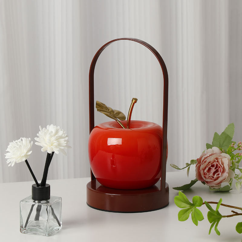 Lampe de table LED portable pour chevet en verre de fer rechargeable créative contemporaine 