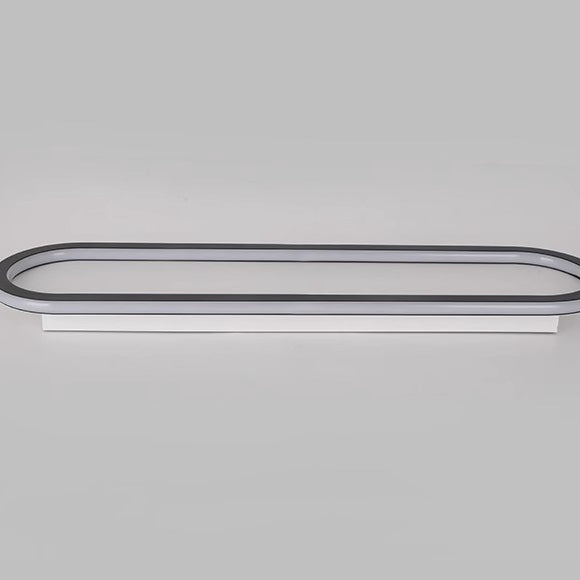 Moderne minimalistische Eisen-Silica-elliptische LED-Deckenleuchte für den Flur 