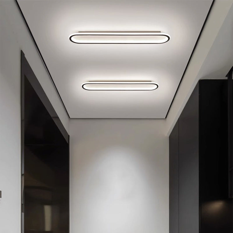 Moderne minimalistische Eisen-Silica-elliptische LED-Deckenleuchte für den Flur 