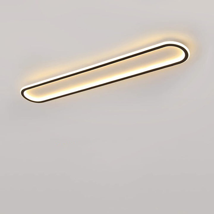 Moderne minimalistische Eisen-Silica-elliptische LED-Deckenleuchte für den Flur 