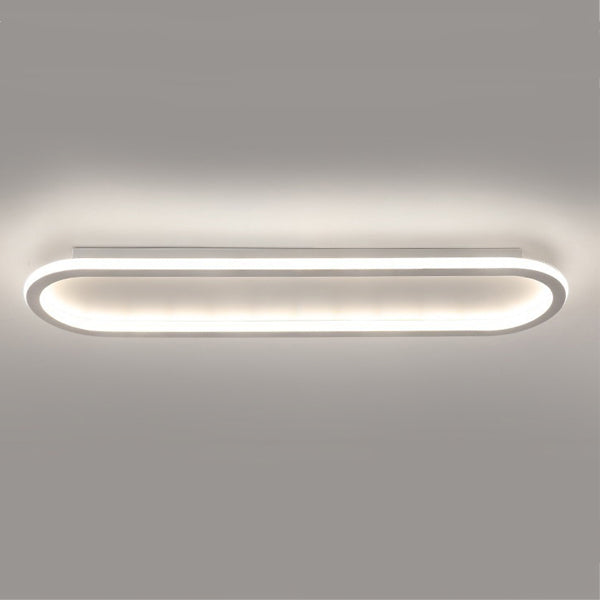 Moderne minimalistische Eisen-Silica-elliptische LED-Deckenleuchte für den Flur 