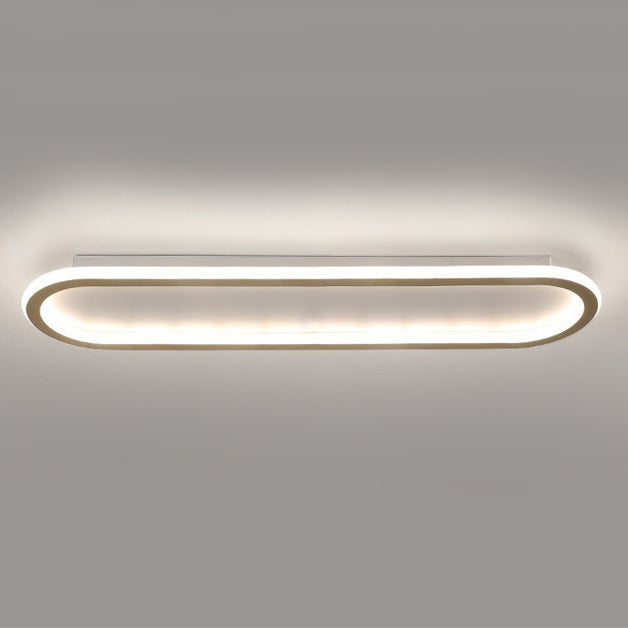 Moderne minimalistische Eisen-Silica-elliptische LED-Deckenleuchte für den Flur 