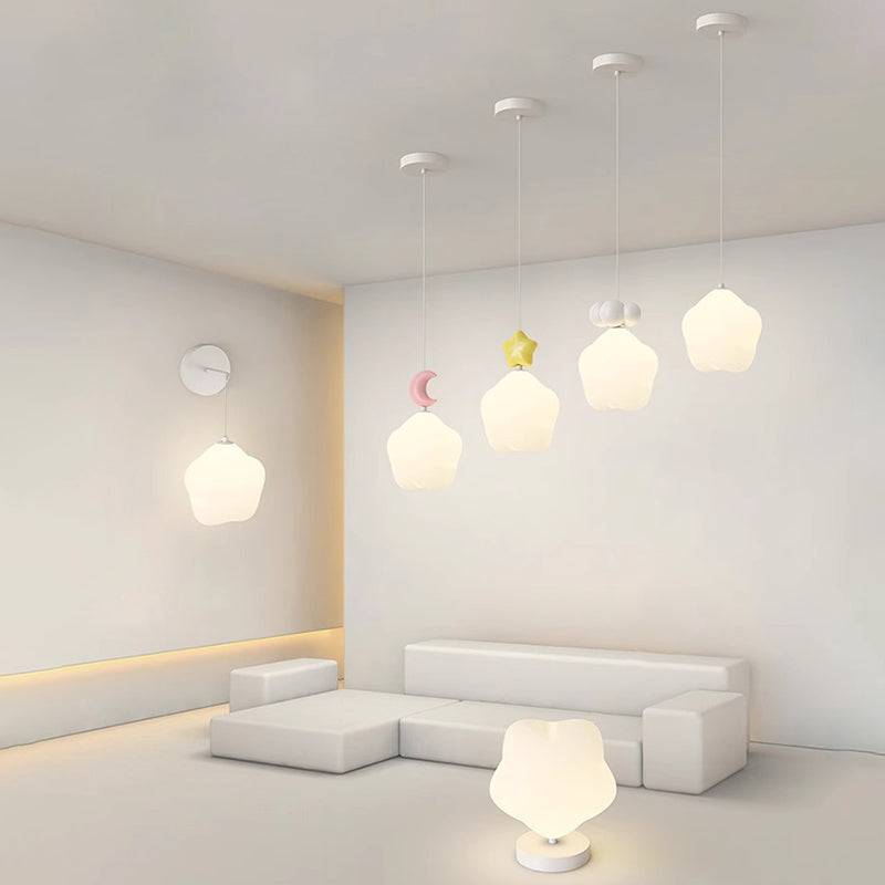 Applique murale LED en fer PE étoile de simplicité moderne pour chevet 