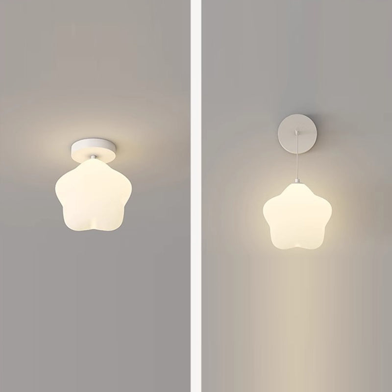 Applique murale LED en fer PE étoile de simplicité moderne pour chevet 