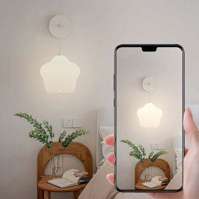 Applique murale LED en fer PE étoile de simplicité moderne pour chevet 