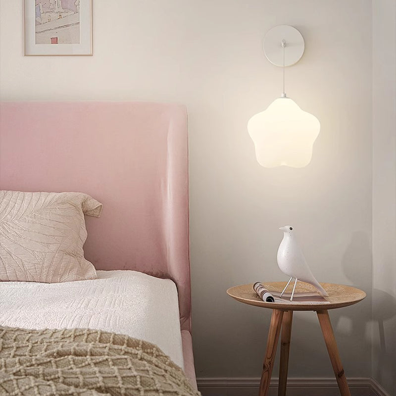 Applique murale LED en fer PE étoile de simplicité moderne pour chevet 