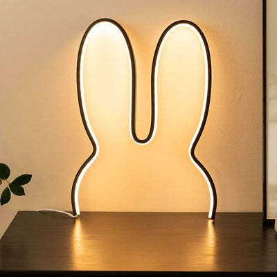 مصباح حائطي LED معلق على شكل أذن أرنب معدني للأطفال المبدعين المعاصرين لغرفة النوم 