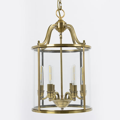 Moderne Mid-Century Kupfer Glas Runde Zylinder 6-Licht Kronleuchter für Wohnzimmer 