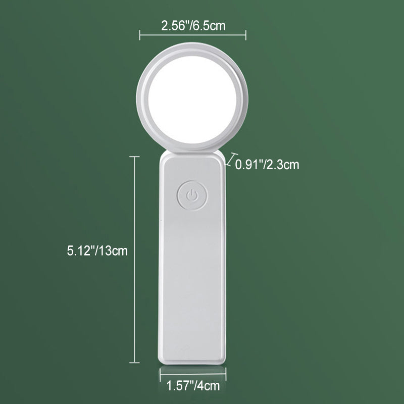 مصباح طاولة LED دائري صغير من الألومنيوم ABS قابل لإعادة الشحن عبر USB للبساطة الحديثة للدراسة 