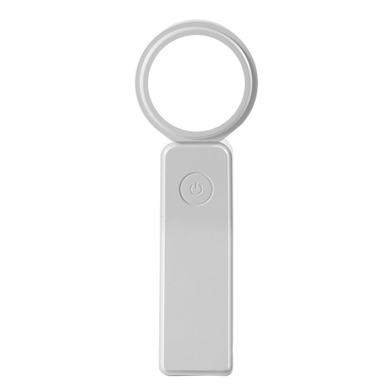مصباح طاولة LED دائري صغير من الألومنيوم ABS قابل لإعادة الشحن عبر USB للبساطة الحديثة للدراسة 
