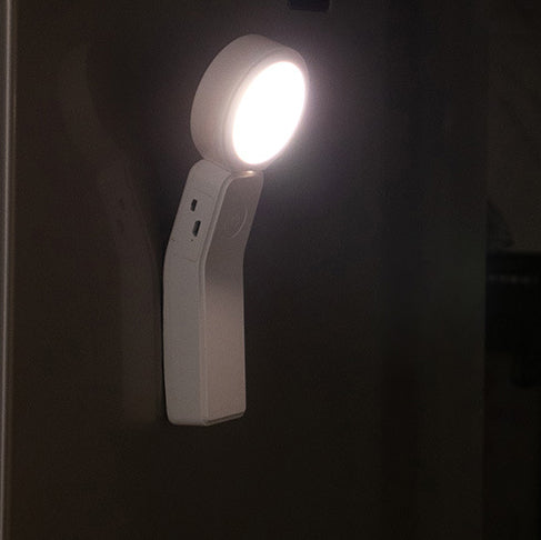 مصباح طاولة LED دائري صغير من الألومنيوم ABS قابل لإعادة الشحن عبر USB للبساطة الحديثة للدراسة 
