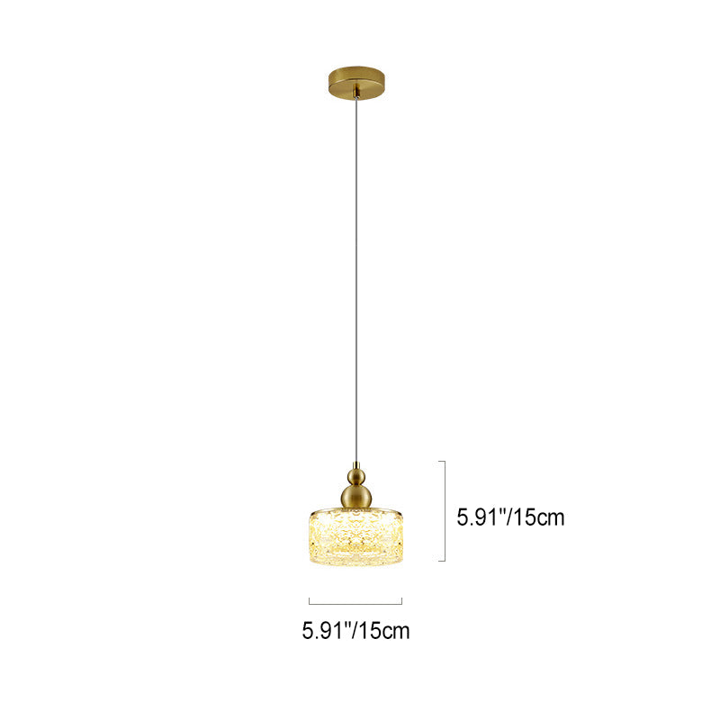 Suspension LED ronde en résine et acier inoxydable scandinave contemporain avec effet craquelé pour chevet 