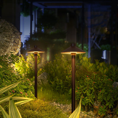 إضاءة خارجية للحديقة بمصابيح LED مخروطية الشكل من الألومنيوم المقاوم للماء بتصميم بسيط وحديث 