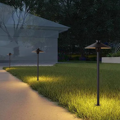 إضاءة خارجية للحديقة بمصابيح LED مخروطية الشكل من الألومنيوم المقاوم للماء بتصميم بسيط وحديث 
