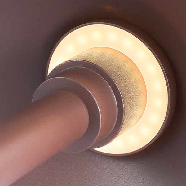 Lumière extérieure pour jardin en aluminium étanche avec LED conique, simplicité moderne, parapluie PC 