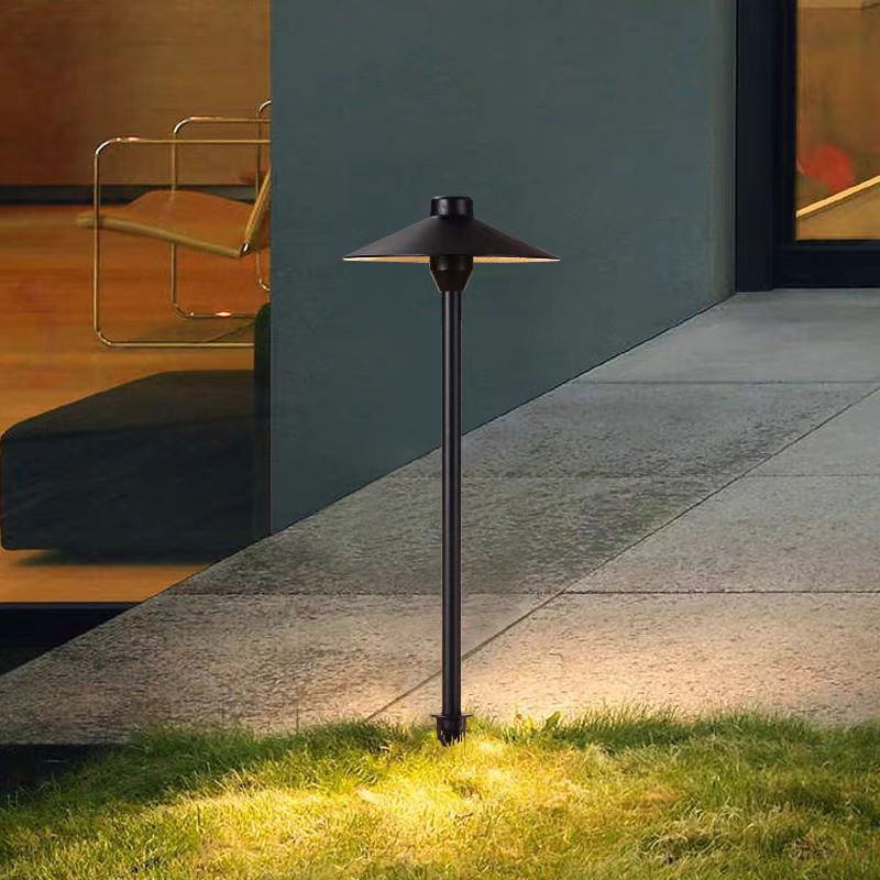 Lumière extérieure pour jardin en aluminium étanche avec LED conique, simplicité moderne, parapluie PC 