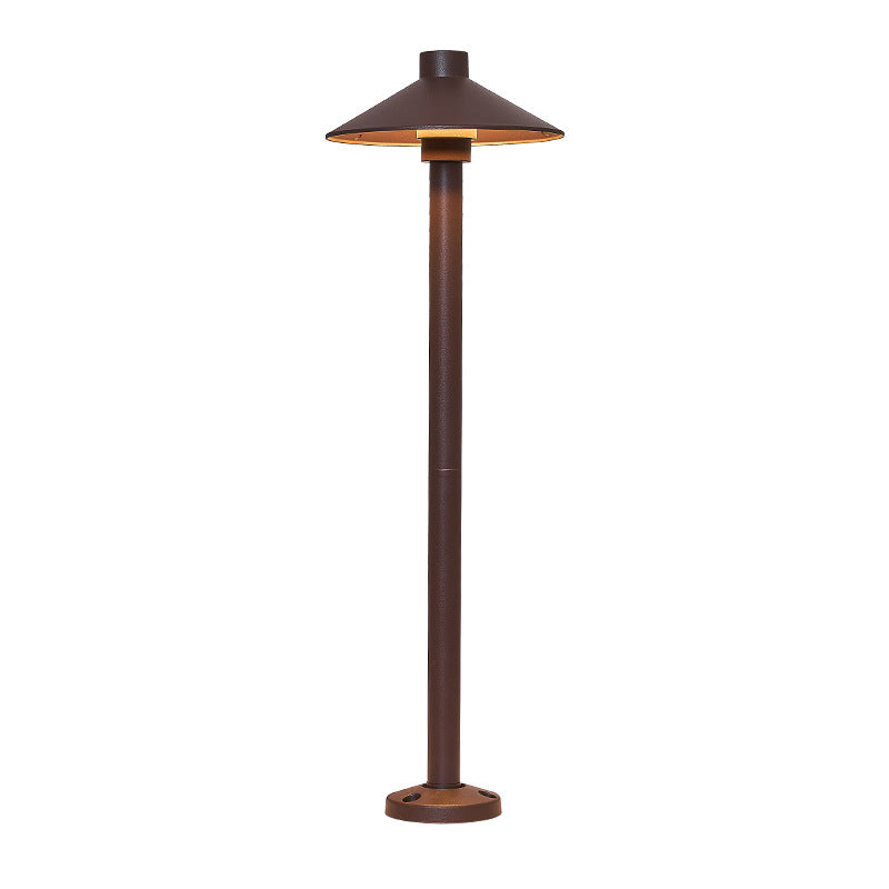 Lumière extérieure pour jardin en aluminium étanche avec LED conique, simplicité moderne, parapluie PC 