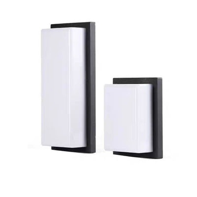 Applique murale LED rectangulaire en aluminium PC étanche minimaliste moderne pour patio extérieur 