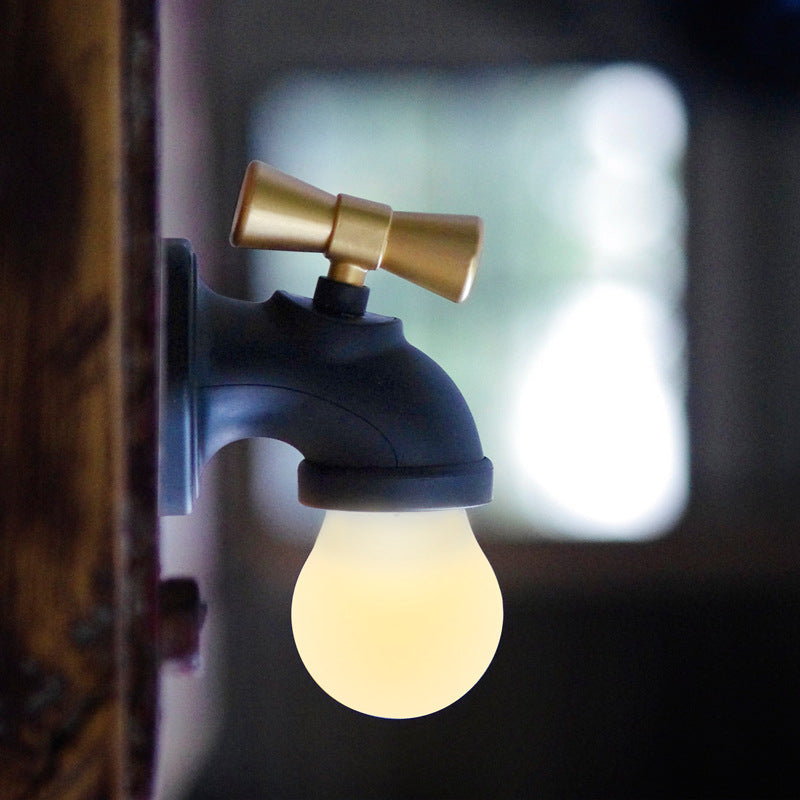 Zeitgenössische kreative wiederaufladbare ABS PC Akustiksensor-Touch-LED-Wandlampe Nachtlicht für das Bett 